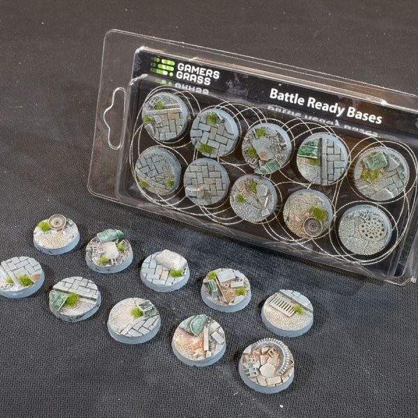 Urban Warfare Bases Round 25mm (x10) - Battlefield Ready - Gamers Grass