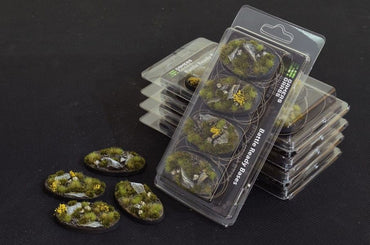 Highland Bases Oval 60mm (x4) - Battlefield Ready - Gamers Grass