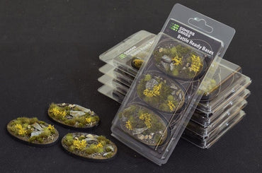 Highland Bases Oval 75mm (x3) - Battlefield Ready - Gamers Grass
