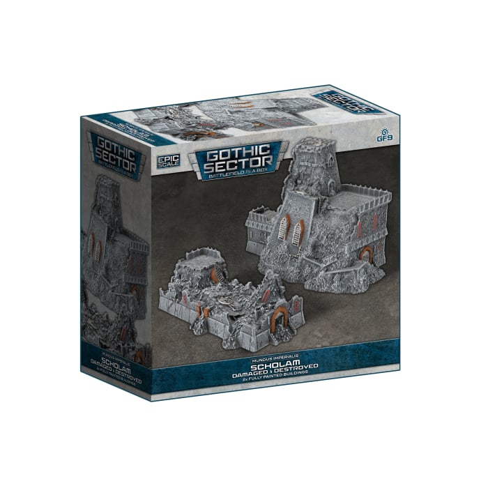 Battlefield In a Box - Mundus Imperialis - Scholam (Damaged & Destroyed x2)