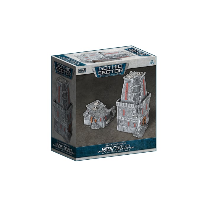 Battlefield In a Box - Mundus Imperialis - Genatorium (Damaged & Destroyed x2)