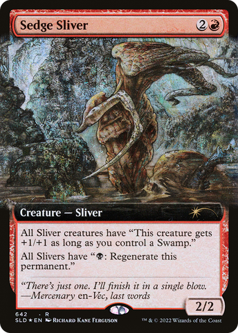 Sedge Sliver (Extended Art) [Secret Lair Drop Promos]