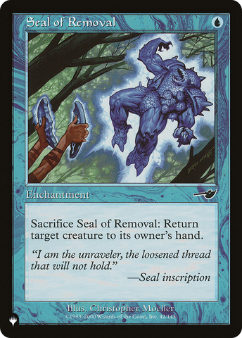 Seal of Removal [The List]