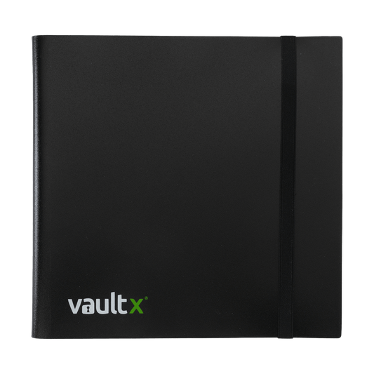 Vault X 12-Pocket Strap Binder Black