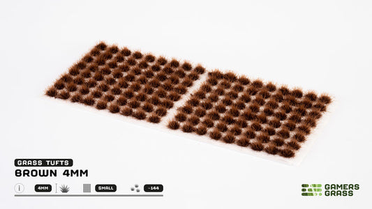 Brown 4mm Small Tufts - Gamers Grass