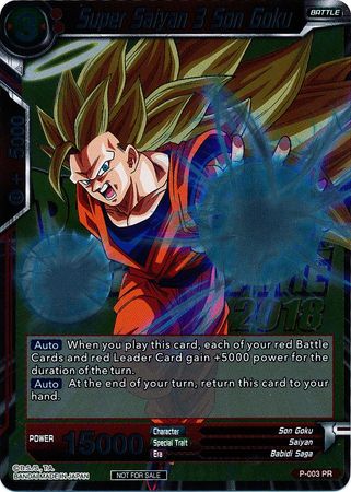 Super Saiyan 3 Son Goku (Metallic Foil) (Event Pack 2018) (P-003) [Promotion Cards]