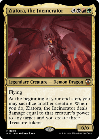 Ziatora, the Incinerator (Ripple Foil) [Modern Horizons 3 Commander]