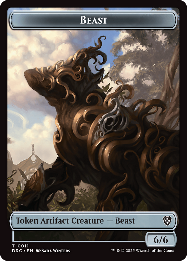 Beast (0010) // Beast (0011) Double-Sided Token [Aetherdrift Commander]