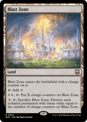 Blast Zone (Ripple Foil) [Modern Horizons 3 Commander]