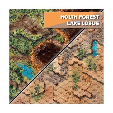 BattleTech Battle Mat: Holth Forst /Lake Losiije