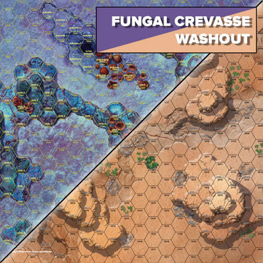 BattleTech Battle Mat: Fungal Crevasse / Washout