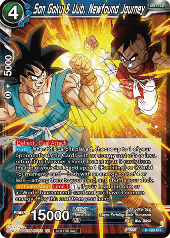 Son Goku & Uub, Newfound Journey (Zenkai Series Tournament Pack Vol.3) (P-483) [Tournament Promotion Cards]