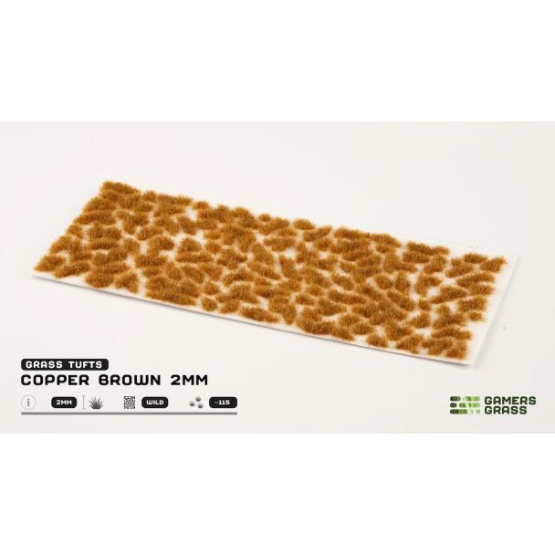 Copper Brown 2mm Tufts - Gamers Grass