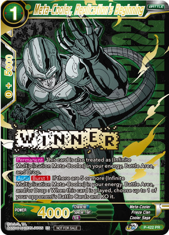 Meta-Cooler, Replication's Beginning (Championship Pack 2022 Vol.2) (Winner Gold Stamped) (P-422) [Promotion Cards]