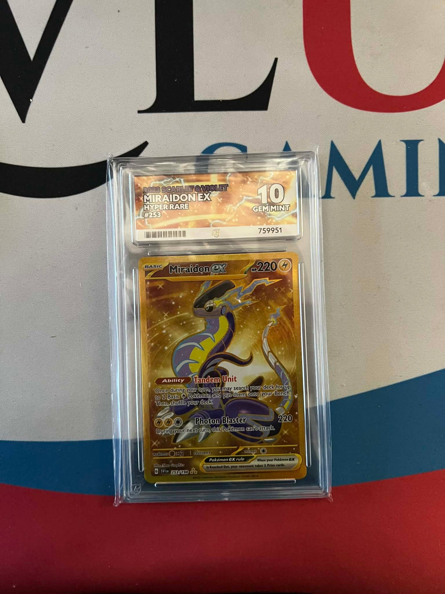 MIRAIDON EX HYPER RARE ACE-10 #253