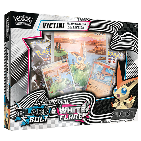 WEBSTORE 1 PER CUSTOMER Pokémon TCG: Scarlet & Violet 10.5 - Black Bolt & White Flare Unova Victini Illustration Collection