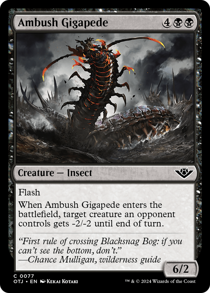 Ambush Gigapede [Outlaws of Thunder Junction]