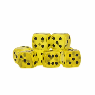 Warlord Games Yellow Citrine D6 Dice