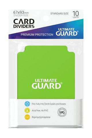 Ultimate Guard Card Dividers Standard Size Light Green