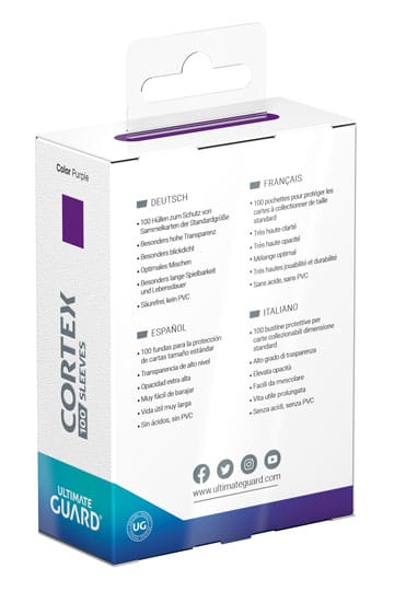 Ultimate Guard Cortex Sleeves Standard Size Purple (100)