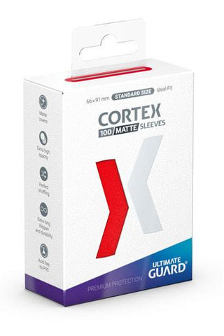 Ultimate Guard Cortex Sleeves Standard Size Matte Red (100 sleeves)