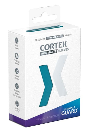 Ultimate Guard Cortex Sleeves Standard Size Matte Petrol (100)