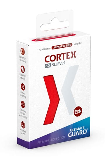 Ultimate Guard Cortex Sleeves Japanese Size Red (60)