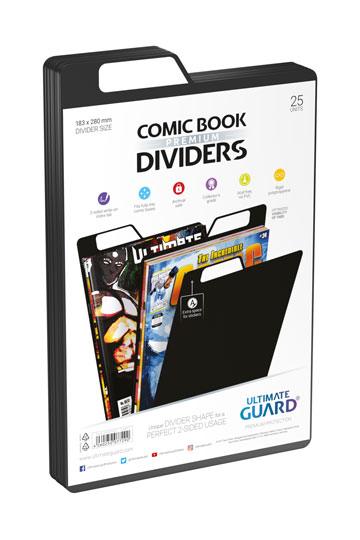 Ultimate Guard Comic Book Dividers (25) - Black