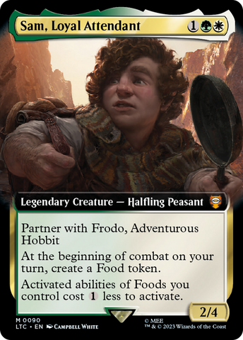 Sam, Loyal Attendant (Extended Art) [The Lord of the Rings: Tales of Middle-Earth Commander]