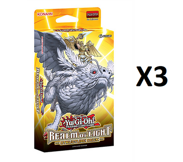 3x Yu-Gi-Oh! - Realm of Light Structure Deck Reprint Unlimited Edition