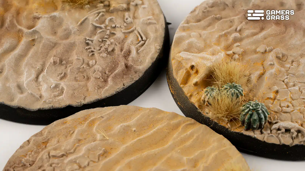Deserts of Maahl Bases, Round 60mm (x2) - Gamers Grass