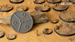 Deserts of Maahl Bases, Round 60mm (x2) - Gamers Grass