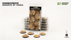 Deserts of Maahl Bases, Round 40mm (x5) - Gamers Grass