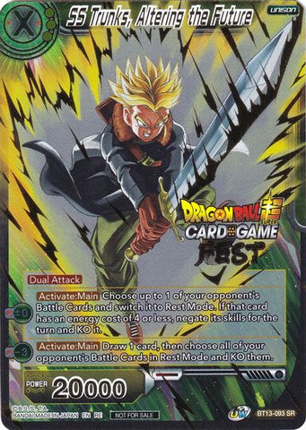 SS Trunks, Altering the Future (Card Game Fest 2022) (BT13-093) [Tournament Promotion Cards]