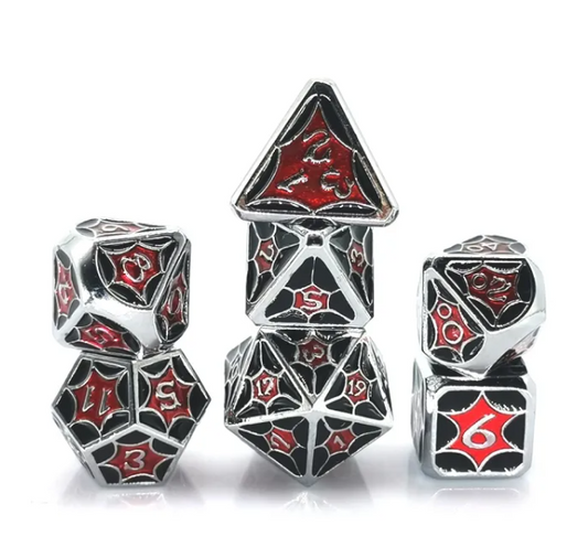 Spider Metal Dice Set