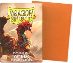 Dragon Shield 60 Japanese Size Matte Sleeves - Amber