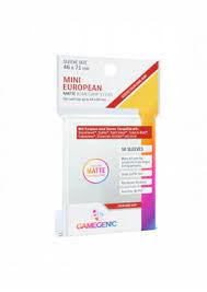 Gamegenic MATTE Mini European- Sized Boardgame Sleeves 46 x 71 mm (50 ct.)