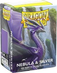Dragon Shield – Standard size – Dual Matte – Nebula/Silver (100)