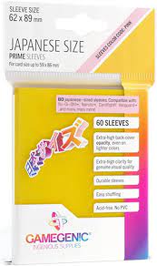 Gamegenic Prime Japanese Sized Sleeves Yellow (60 ct.)
