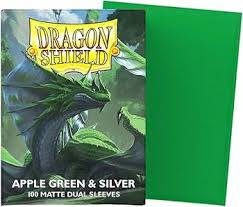 Dragon Shield – Standard size – Dual Matte – Apple Green/Silver (100)