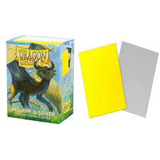 Dragon Shield – Standard size – Dual Matte – Yellow/Silver (100)