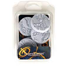 Bases - Natural Rock - 40mm x5, Clamshell