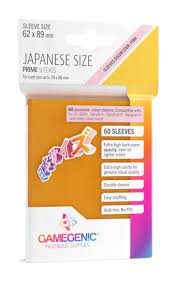 Gamegenic Prime Japanese Sized Sleeves Orange (60 ct.)