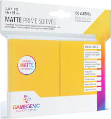 UNIT Gamegenic Matte Prime Sleeves Yellow (100 ct.)