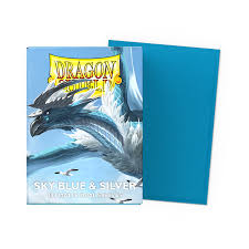 Dragon Shield – Standard size – Dual Matte – Sky Blue/Silver (100)