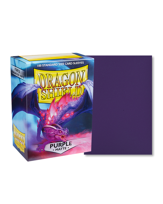 Dragon Shield Standard Size Matte Sleeves - Purple (100)