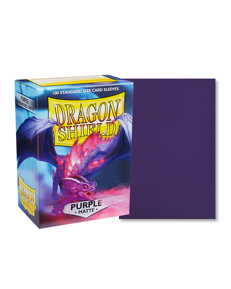 Dragon Shield Standard Size Matte Sleeves - Purple (100)