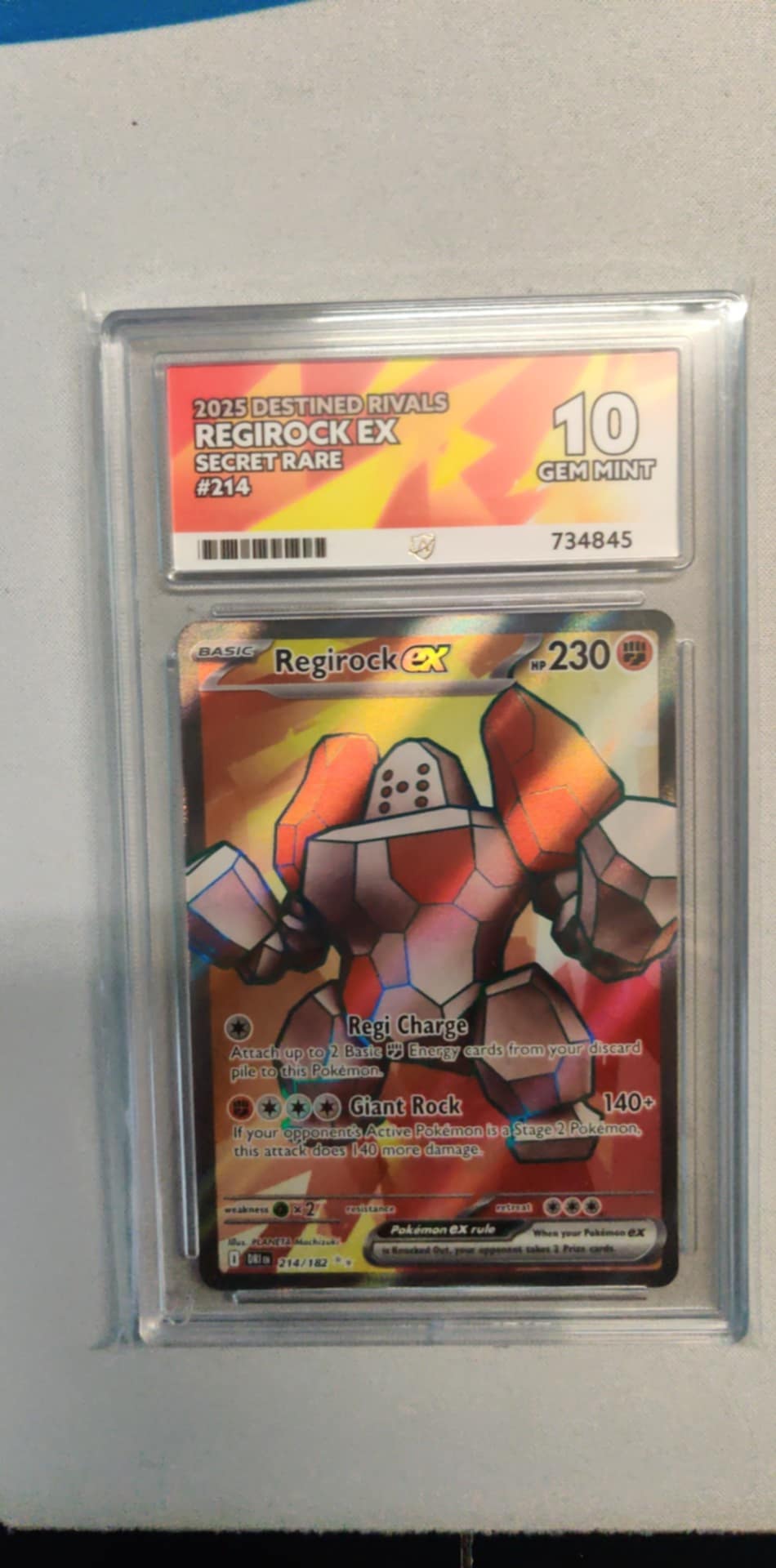 Regirock ex 214 SVDR English ACE-10