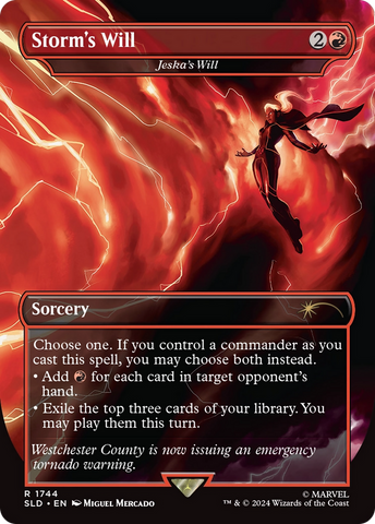 Storm's Will - Jeska's Will (Rainbow Foil) [Secret Lair Drop Series]