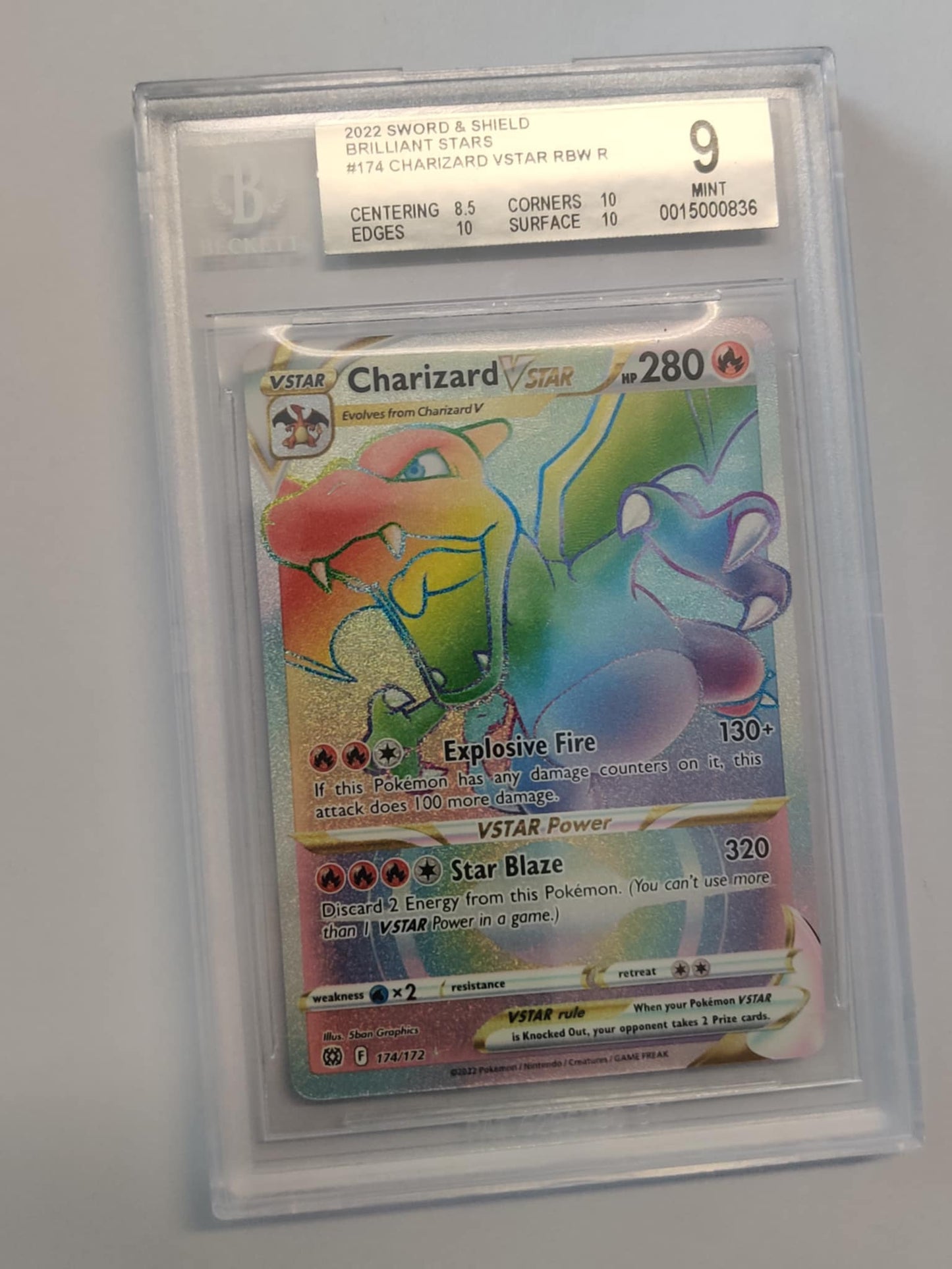 Charizard VSTAR BRS174 English BGS-9